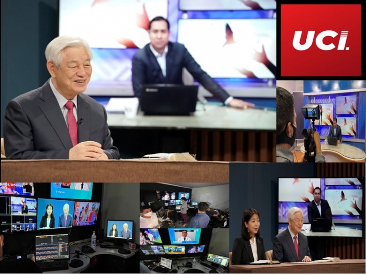 채널 UCI는 페루 전역과 칠레 일부 지역까지 방송을 송출하며 340만 시청자를 보유하고 있는 페루의 유일한 디지털 방송국으로 박옥수 목사와 인터뷰 장면이다.