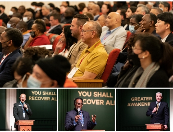 미국 뉴욕에서 CLF 월드 컨퍼런스에 참석중인 목회자와 참석자들