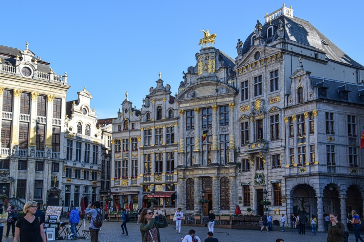 유네스코 세계문화유산으로 지정된 브뤼셀 그랑 플라스 광장