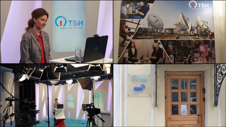 러시아 상트페테르부르크에 위치하고 있는 ТБН 방송국 외부 및 내부 녹화모습